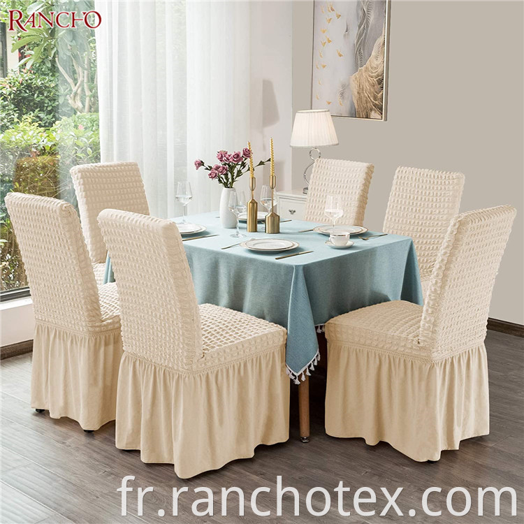 Jacquard Spandex Maridal Chair Cover High Stretch Chair Cover Banquet Party Chiavari Chair Covers for Weddings